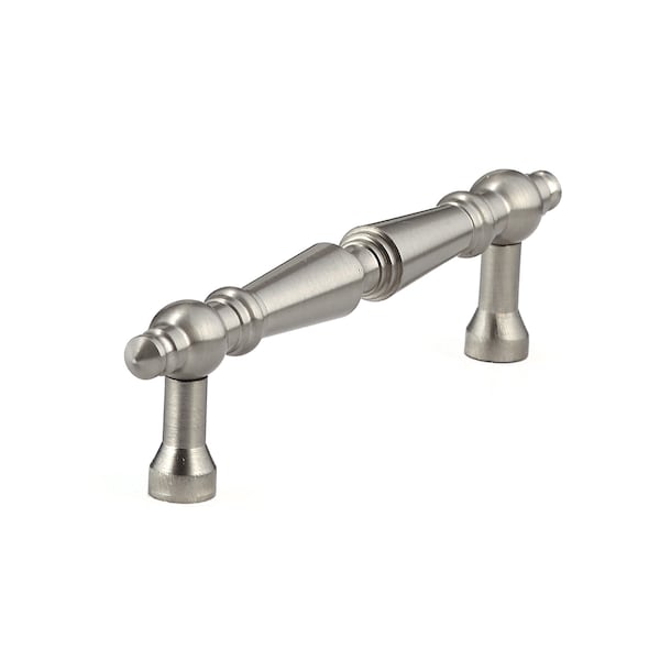 Richelieu 3-1/2 in. (89 mm) Center-to-Center Brushed Nickel Traditional Drawer Pull - BP1454195