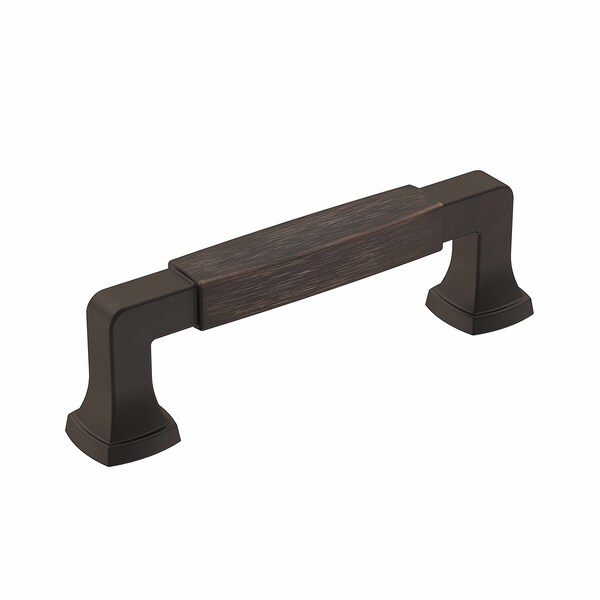 Amerock Stature 3-3/4 in 96 mm Center-to-Center Oil Rubbed Bronze Cabinet Pull - BP36887ORB
