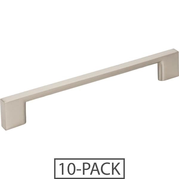 Jeffrey Alexander 160 mm Center-to-Center Satin Nickel Square Sutton Cabinet Bar Pull - 635-160SN-10