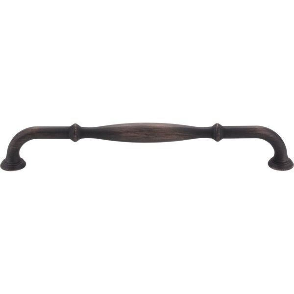 Jeffrey Alexander 224 mm Center-to-Center Brushed Oil Rubbed Bronze Tiffany Cabinet Pull - 658-224DBAC