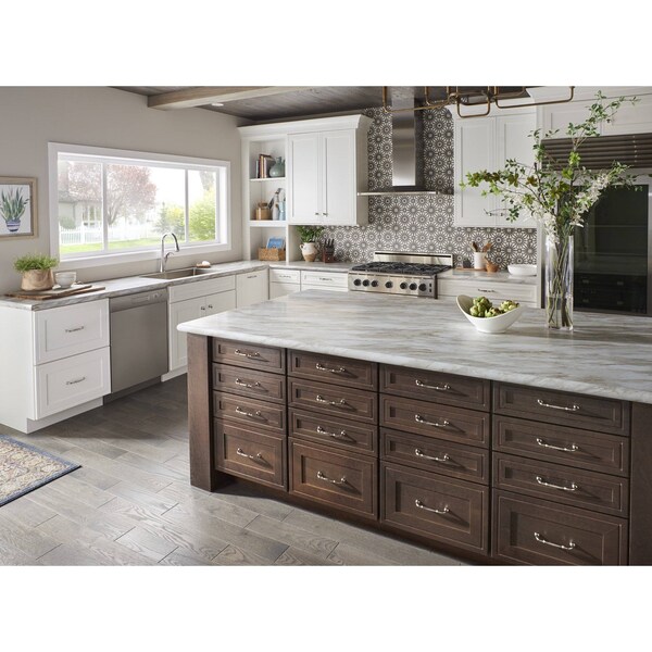 Jeffrey Alexander 224 mm Center-to-Center Brushed Oil Rubbed Bronze Tiffany Cabinet Pull - 658-224DBAC