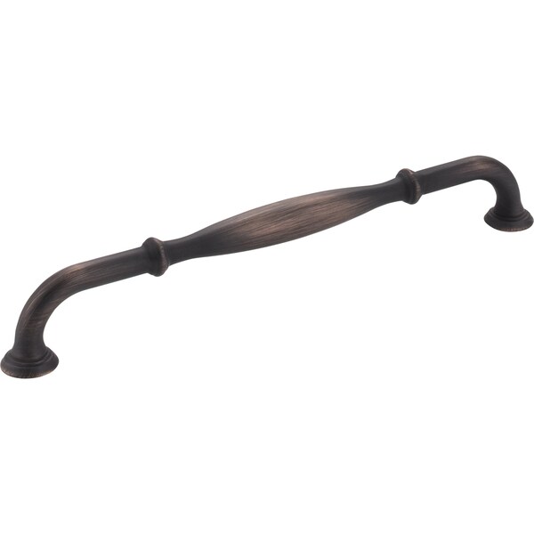 Jeffrey Alexander 224 mm Center-to-Center Brushed Oil Rubbed Bronze Tiffany Cabinet Pull - 658-224DBAC