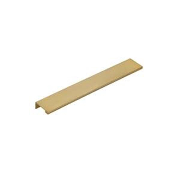 Patioplus 10 in. Center to Center Cabinet Edge Pull, Satin Brass - PA2005140