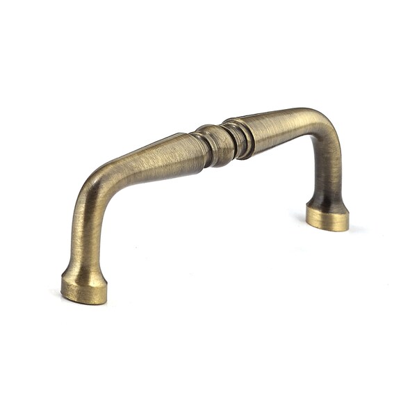 Richelieu 3-3/4 in. (96 mm) Center-to-Center Antique English Traditional Drawer Pull - BP1452AAE