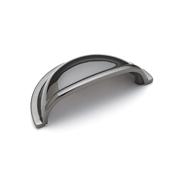 Richelieu 3 in. (76 mm) Center-to-Center Black Nickel Traditional Cup Pull - BP3038891