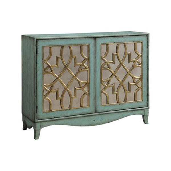 Fine-Line 40 in. Rustic Style Accent Cabinet with Two Style Doors In Grey with A Touch Of Brown - FI1112430