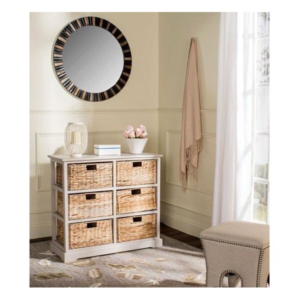 Safavieh Keenan 6 Basket Storage Chest- Vintage Grey - 29.5 x 13.4 x 32.1 in. - AMH5740D