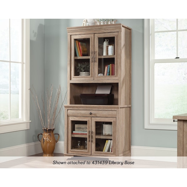 Sauder Rollingwood Country Library Hutch , Attaches to <a href= in./Products/431438 - 431436