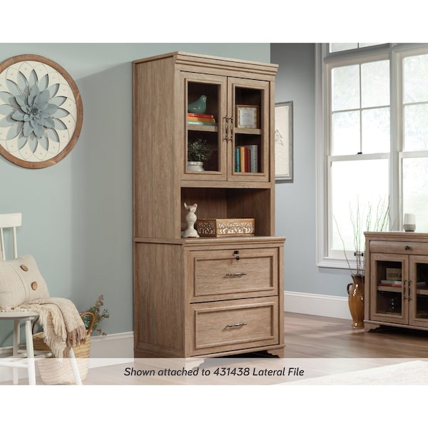Sauder Rollingwood Country Library Hutch , Attaches to <a href= in./Products/431438 - 431436