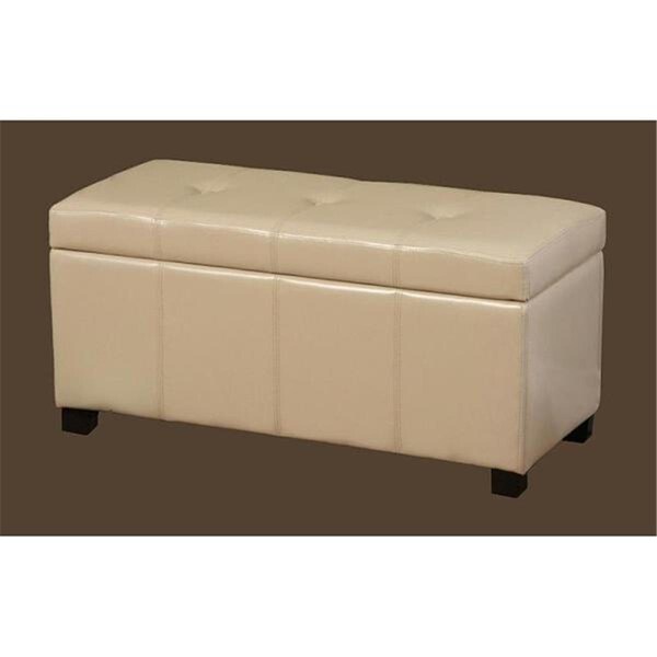 Warehouse Of Tiffany Ariel Ivory Leather Storage Bench - WT-M1157-WB IVORY