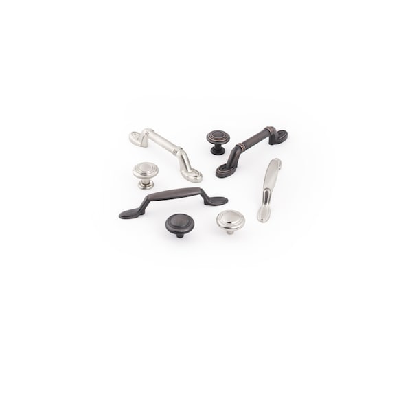 Elements By Hardware Resources 3" Center-to-Center Satin Nickel Vienna Cabinet Pull - P106-SN