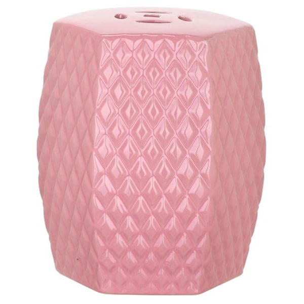 Safavieh Pink Diamonds Kids Garden Stool, Pink - 12.6 x 11 x 9.8 in. - KID4501A
