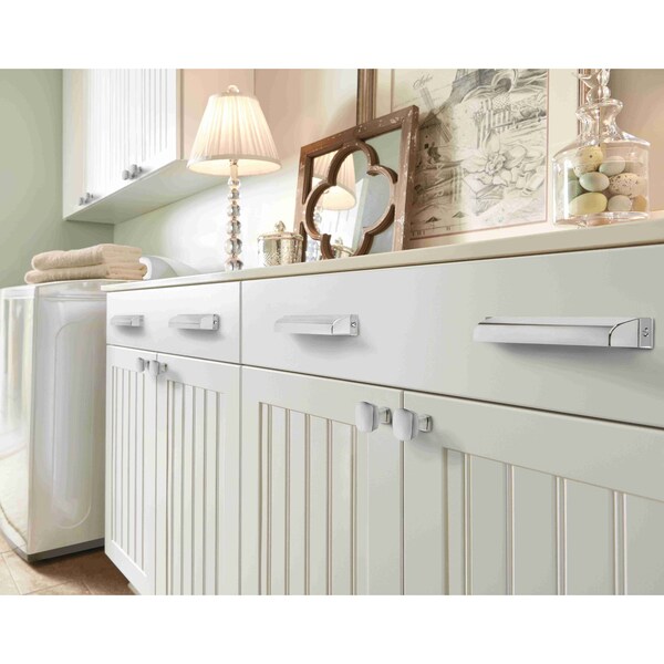 Amerock Cup Pulls Collection 7 in 178 mm Center-to-Center Polished Chrome Cabinet Cup Pull, 10PK - 10BX2196026