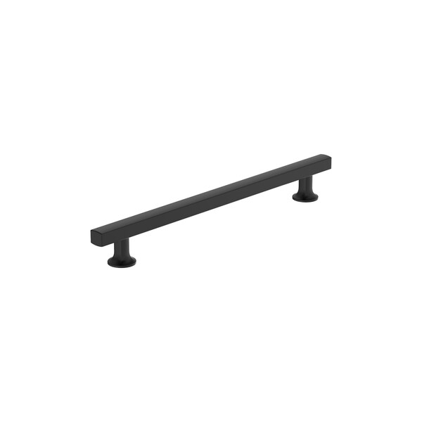 Amerock Everett 8-13/16 inch 224mm Center-to-Center Matte Black Cabinet Pull - BP37108MB