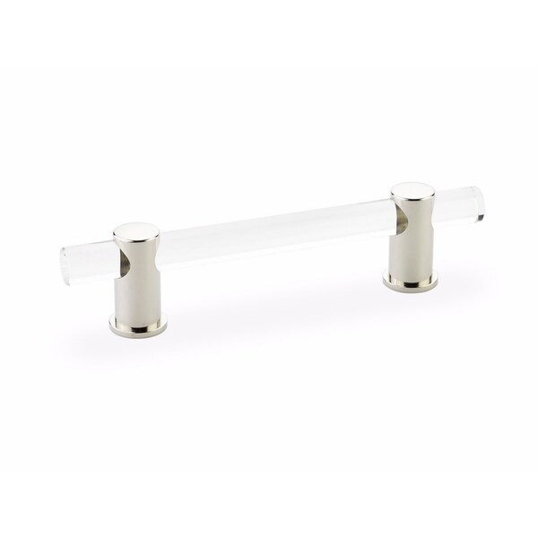 Schaub 4in Center to Center Lumiere Cabinet Pull Polished Nickel Finish - 404-PN