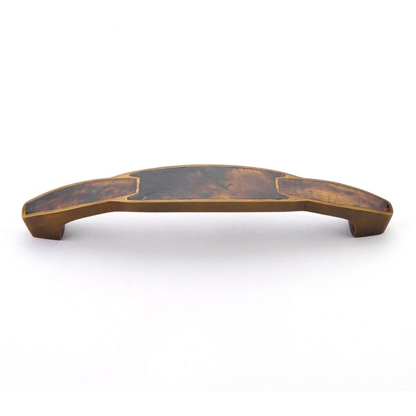 Schaub 6in Center to Center Tiger Penshell Cabinet Pull Estate Dover Finish - 992-6-PEN-ED