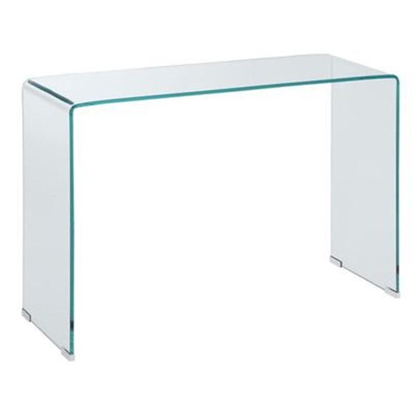 Coaster 29.5 x 43.25 x 13.75 in. Living Room Sofa Table, Clear - 705329