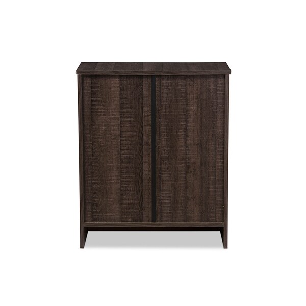 Baxton Studio Decon Espresso Brown Wood 3-Drawer Storage Chest - 119-6495