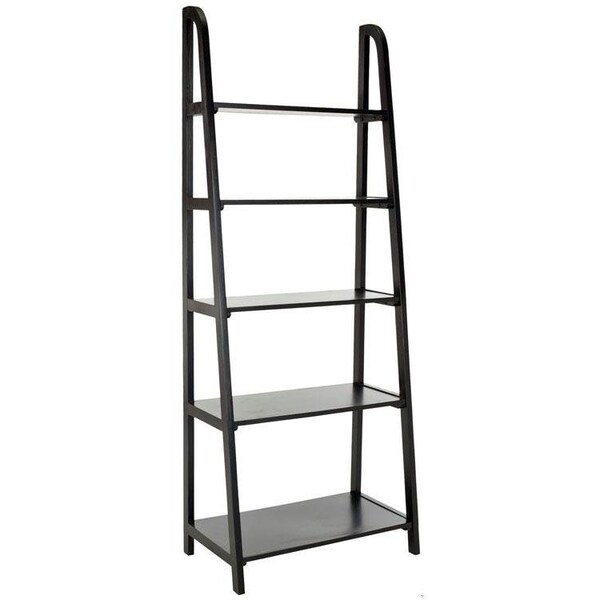 Safavieh Albert Etegere with 5 Shelves - Black - AMH6544B