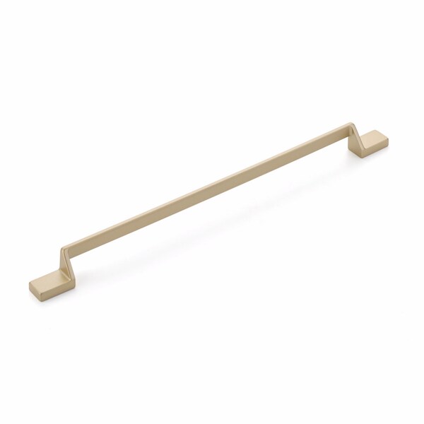 Schaub 12-1/2in Center to Center San Marco Cabinet Pull Satin Brass Finish - 456-SB