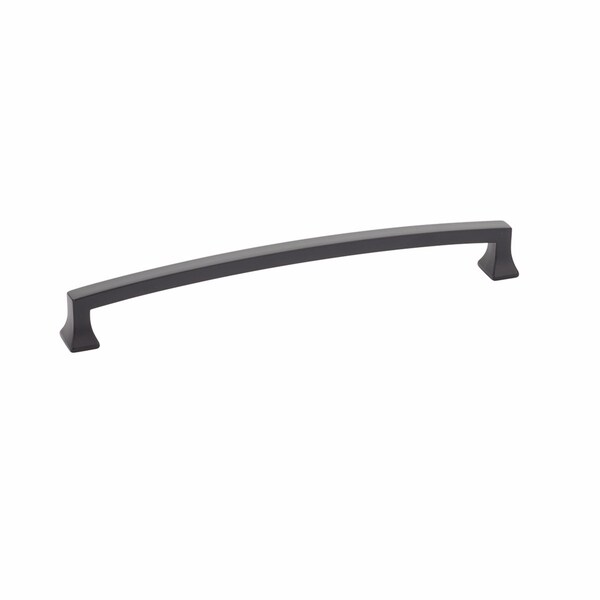 Schaub 8in Center to Center Menlo Park Arched Cabinet Pull Matte Black Finish - 540-MB