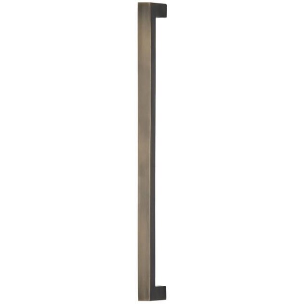 Omnia Center to Center Square Modern Cabinet Pull Antique Brass 8" - 9025/203.5