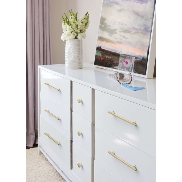 Amerock Caliber 7-9/16 inch 192mm Center-to-Center Golden Champagne Cabinet Pull - BP36876BBZ