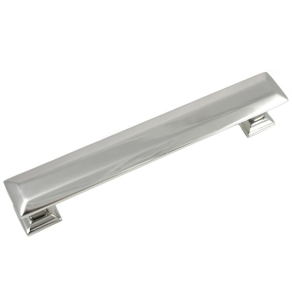Mng 5" Pull with Back Plate, Poise, Polished Nickel - 83714