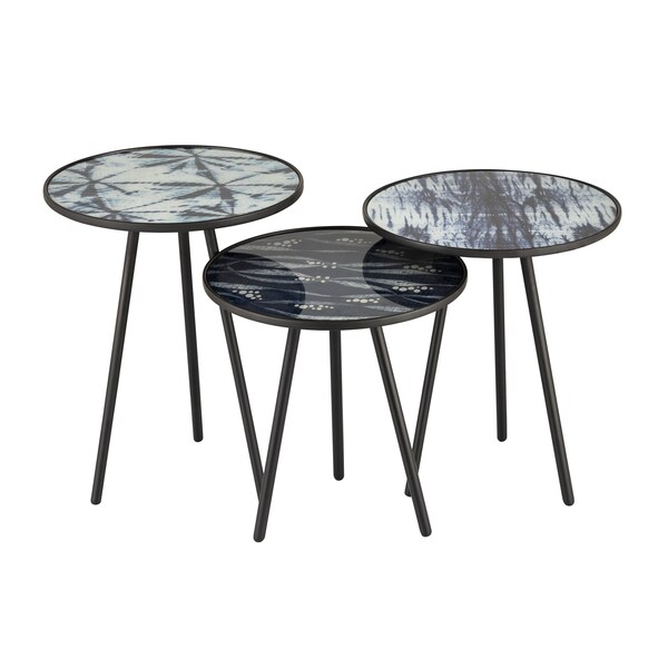 Elk Home Gregg Accent Tables, Blue, PK 3 - S0895-9394/S3