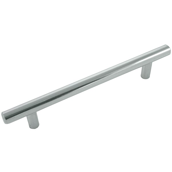 Laurey Steel T-Bar Pull, Polished Chrome, 128mm - 87326