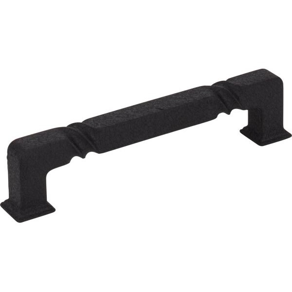 Jeffrey Alexander 128 mm Center-to-Center Matte Black Rustic Twist Tahoe Cabinet Pull - 602-128BLK