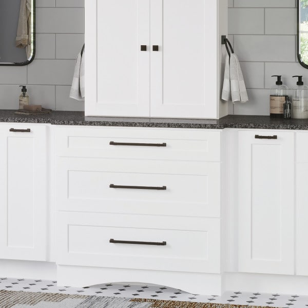 Jeffrey Alexander 128 mm Center-to-Center Matte Black Rustic Twist Tahoe Cabinet Pull - 602-128BLK
