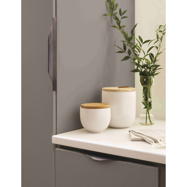 Amerock Aloft 4-9/16 in 116 mm Center-to-Center Black Chrome Cabinet Edge Pull - BP36744BCR