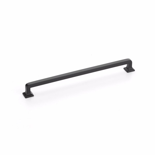 Schaub 10in Center to Center Menlo Park Cabinet Pull Matte Black Finish - 524-MB