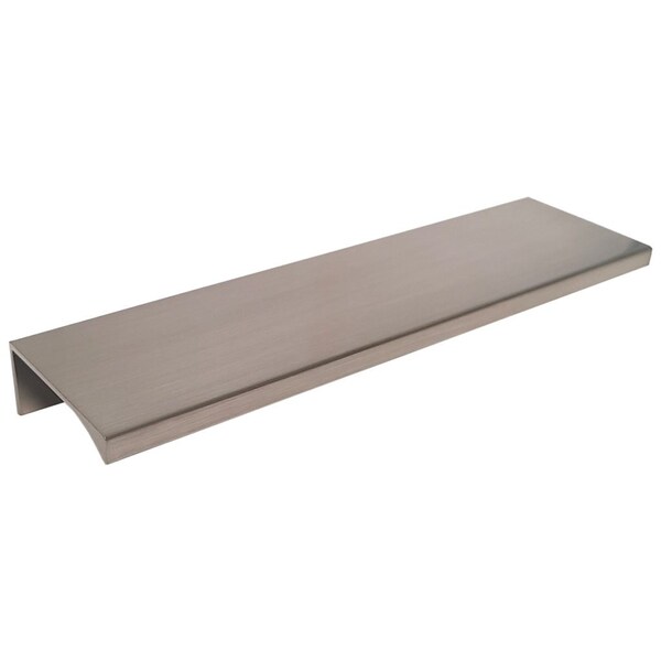 Pride Industrial 6in Aluminum Tab Cabinet Pull with 4-2/5in Center to Center Satin Nickel Finish - P1806SN