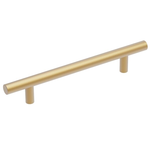 Heritage Designs Contemporary Bar Pull 5116 Inch 128mm Center to Center Brushed Brass Finish, 10PK - R077745BBX10B