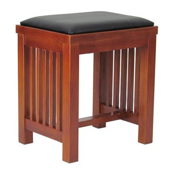 Wayborn Home Furnishing Misson Accent Stool - Brown - 9084