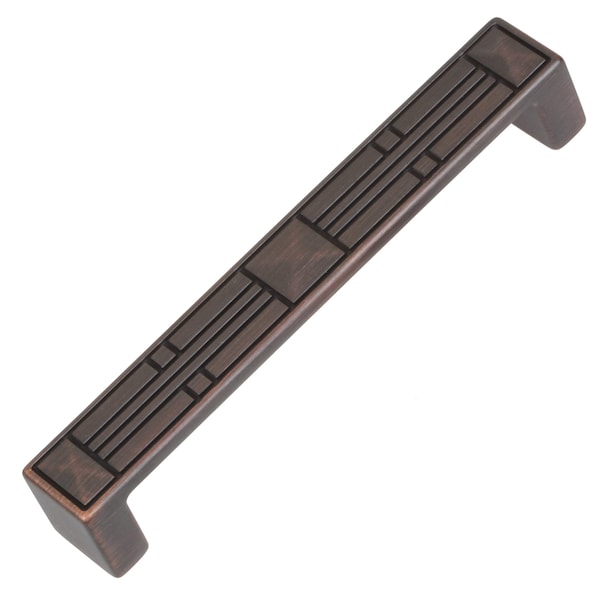 Gliderite Hardware 5 in. Center to Center Oil Rubbed Bronze Rectangular Cabinet Pull , 5PK - 81929-ORB-5