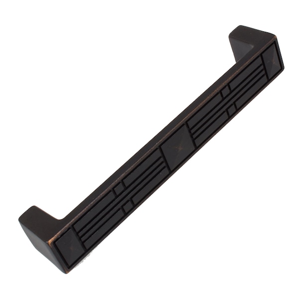 Gliderite Hardware 5 in. Center to Center Oil Rubbed Bronze Rectangular Cabinet Pull , 5PK - 81929-ORB-5