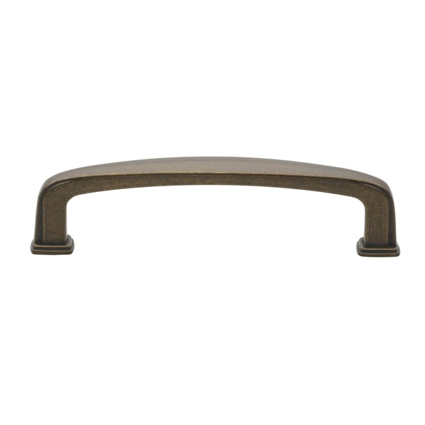 Gliderite Hardware 3-3/4 in. Center to Center Antique Brass Transitional Cabinet Pull, 5PK - 81092-AB-5