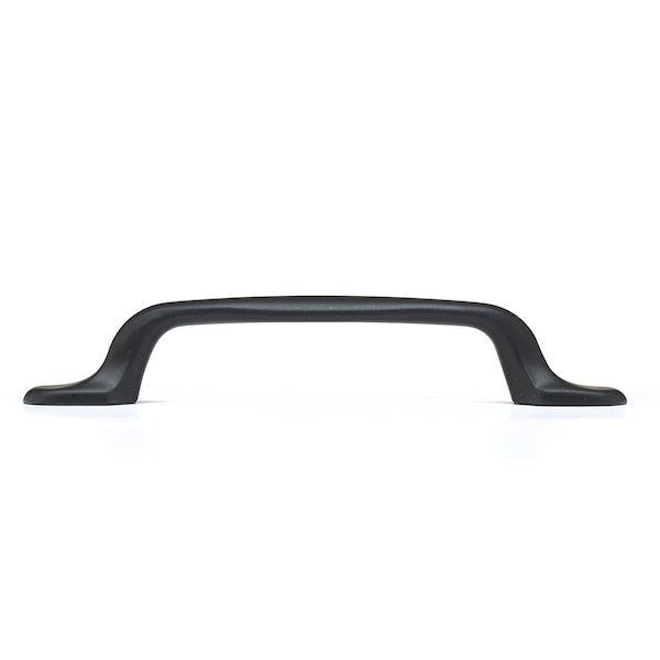 Richelieu 3-3/4 in. (96 mm) Center-to-Center Matte Black Traditional Drawer Pull - BP2377596900
