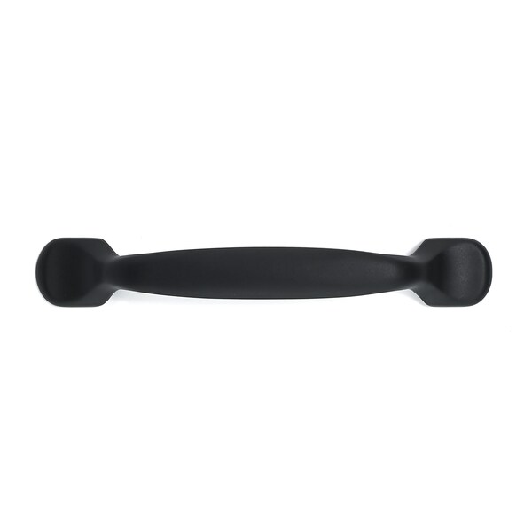 Richelieu 3-3/4 in. (96 mm) Center-to-Center Matte Black Traditional Drawer Pull - BP2377596900