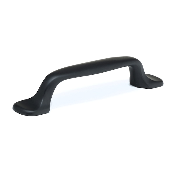 Richelieu 3-3/4 in. (96 mm) Center-to-Center Matte Black Traditional Drawer Pull - BP2377596900