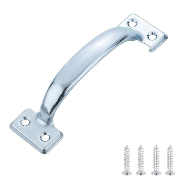 South Main Hardware 5.5 in. (140 mm) Silver Steel Cabinet Drawer Pull (2PK) - SH3080-SLV-2