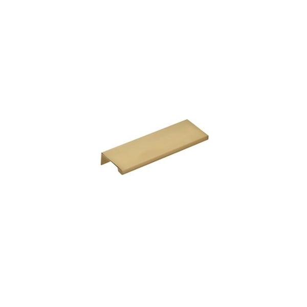 Emtek Edge Cabinet Pull with 4 in Center to Center Satin Brass Finish - 87110US4