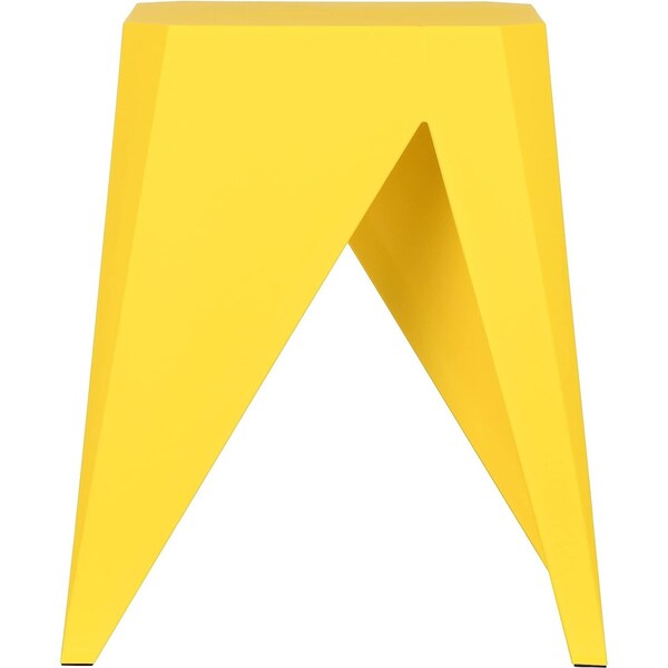 Isl Furnishings InterSpaceLiving Zuho Multi-USe Stool 2, Yellow, PR - BS23DC-2PK-PP06