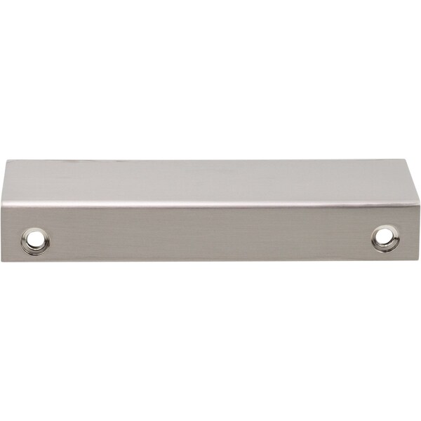Designperfect 3-3/4'' Center-to-Center Cabinet Tab Pull, Brushed Satin Nickel, 10PK - DPA10F423SNB