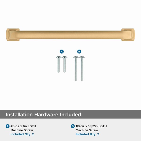Amerock Surpass 6-5/16 in 160 mm Center-to-Center Champagne Bronze Cabinet Pull - BP36896CZ