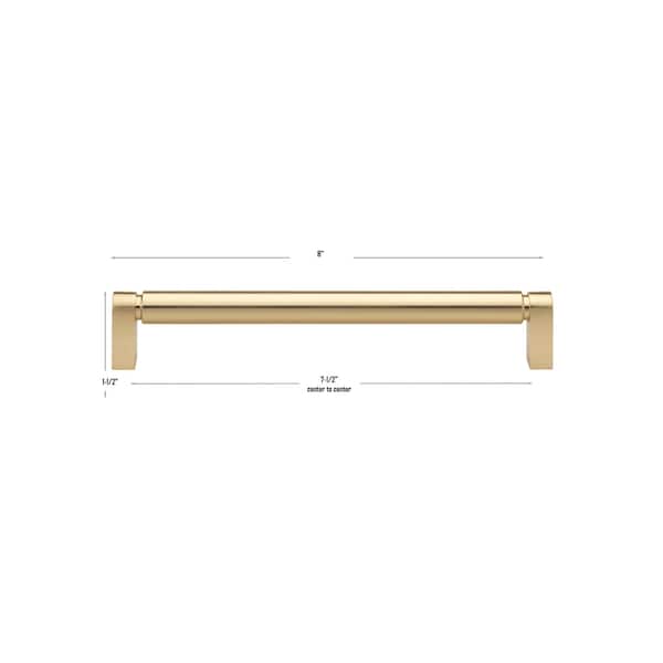 Gliderite Hardware 7-9/16 in. Center to Center Smooth Bar Pull - 4787-192-CHPG, 25PK - 4787-192-CHPG-25