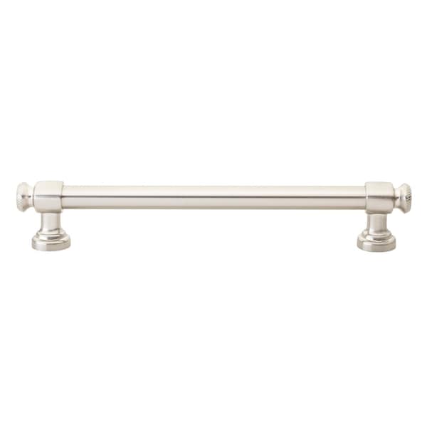 Gliderite Hardware 6-1/4 in. Center to Center Satin Nickel Classic Euro Bar Pull - 4361-160-SN - 4361-160-SN-1